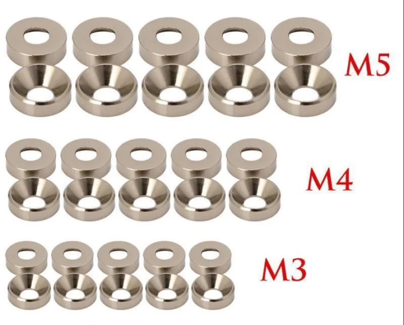 Anodized Aluminum Alloy Countersunk Head Bolt Washers