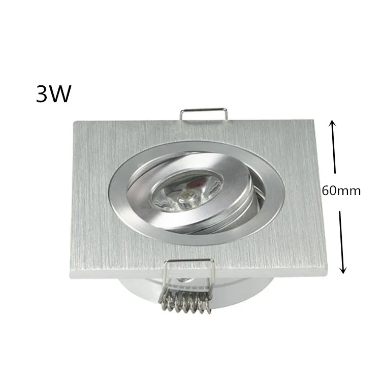 Description Picture 3 of itemDimmable Square led downlight 6w 10w 14w 12V 220V recessed cabinet bulb square spotlight ceiling led driver for home decoration