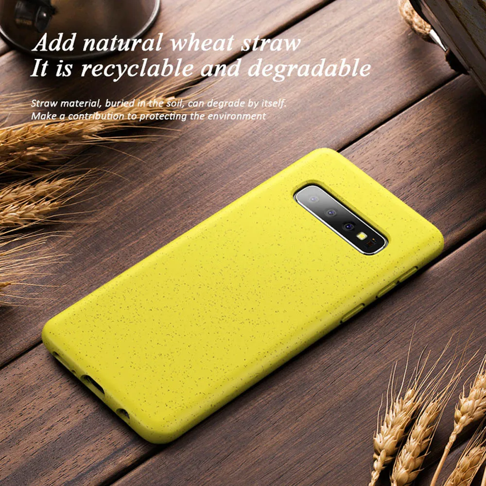 

Heyytle Straw Wheat Pattern Case For Samsung Galaxy S10 Plus Note 10 Pro Silicone Soft Case On Galaxy S10e Ultra Slim Full Cover