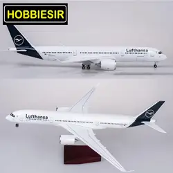 50,5 см 1/142 Lufthansa модель самолета Airbus A350 самолет W Светодиодный свет и колесо литье под давлением пластиковые смолы самолет коллекция