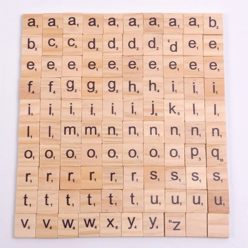 100pcs Diy Rustic Wooden Craft 26 Alphabets Letters A Z Home Decoration Accessories Decor Table Scatter Wood Color Wood Diy Crafts Aliexpress