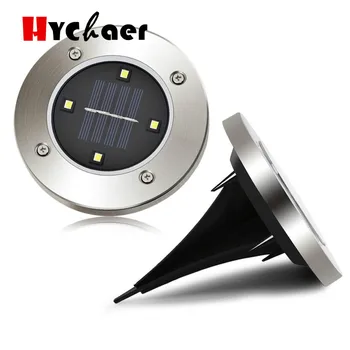 

4/8 LED Outdoor Garden Solar disk Light Path stairs deck step Lawn ground floor for Lamp terrace lighting