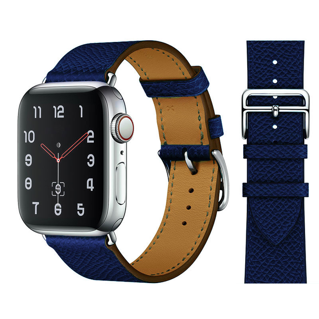 tour for Apple watch band 44mm 40mm 45mm 41mm 42mm 38mm 44 45 mm Genuine Leather bracelet iWatch serie 3 4 5 se 6 7 strap
