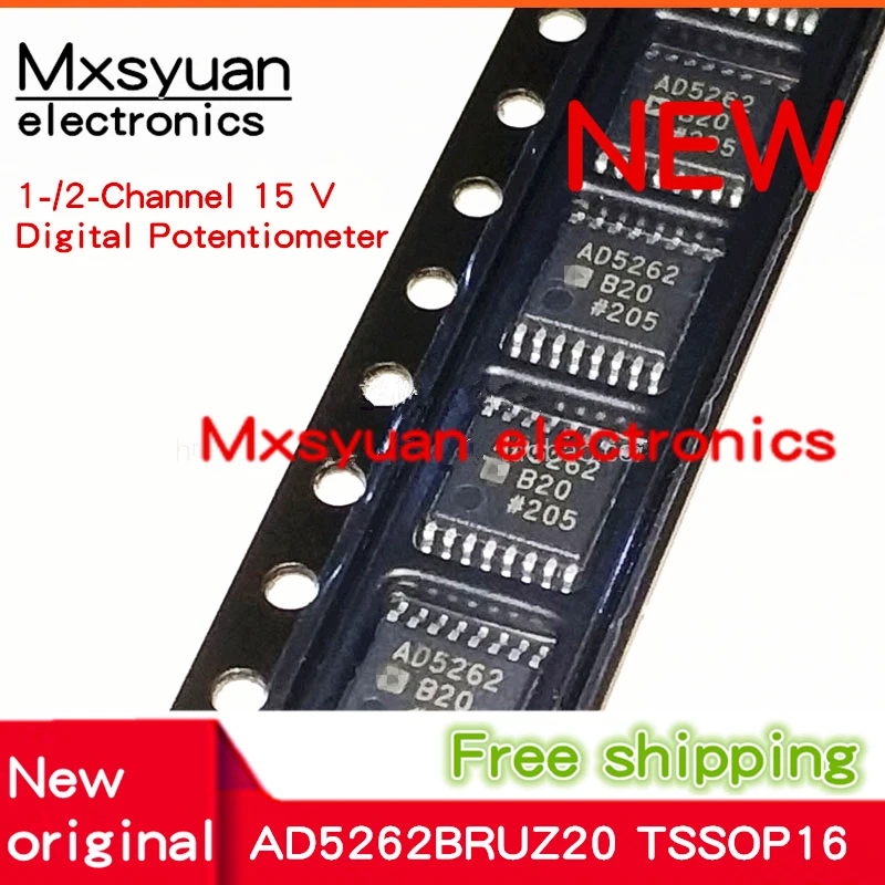 1 шт. ~ 10 шт./лот AD5262 AD5262BRUZ20 AD5262B20 AD5262BRU AD5262B TSSOP16 Новый оригинал в наличии | Бытовая