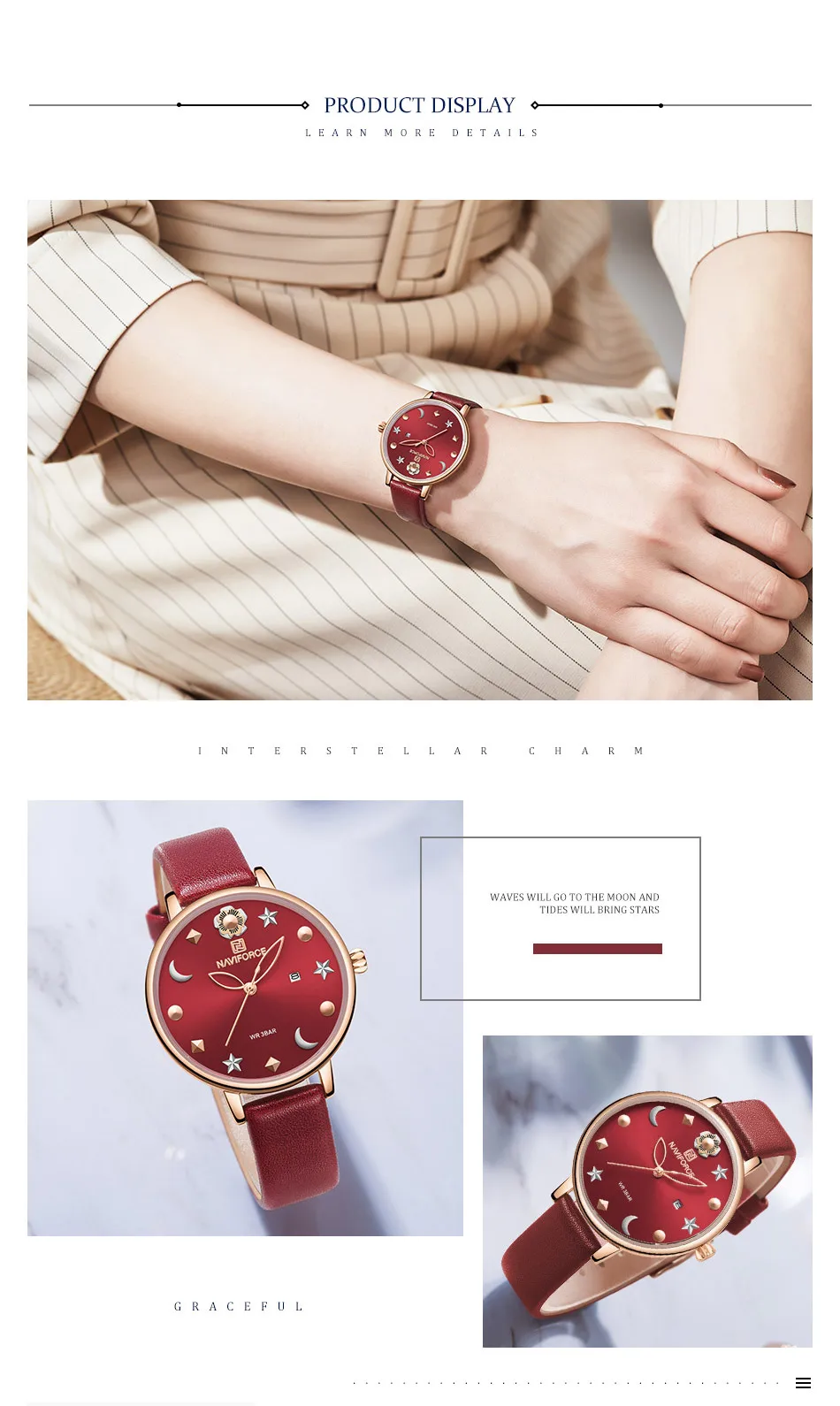 NAVIFORCE Top Brand Luxury Women's Watches Fashion Simple Stylish Stainless Steel Bracelet Ladies Watch Relogio Feminino Gifts (11)