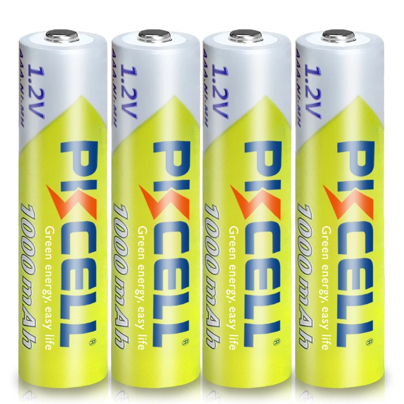 8Pcs PKCELL AAA Battery 1.2V Ni-MH AAA Rechargeable Batteries 1000MAH 3A aaa flashlight battery with 2PC AAA/AA Battery Holder