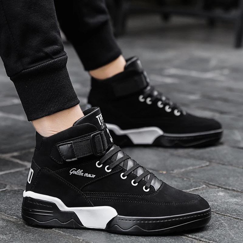 Najtaniej Trend mężczyźni buty zimowe męskie buty ciepłe kostki Botas Hombre dla mężczyzn dorywczo Plus aksamitna moda pluszowe zimowe trampki męskie buty