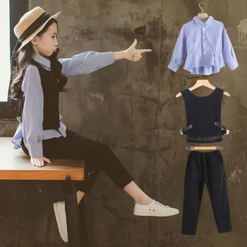 

2020 New Girls' Clothes 2 Outfit 5 Three-piece Suit Spring and Autumn Models Tide Spring Children's Fashion Children's Clothing