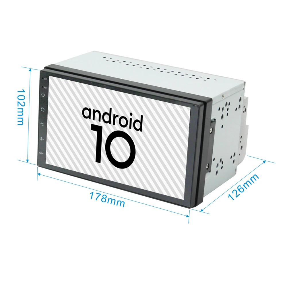 Автомагнитола 2 Din мультимедийный плеер аудио Android 10 0 навигация сенсорный экран GPS