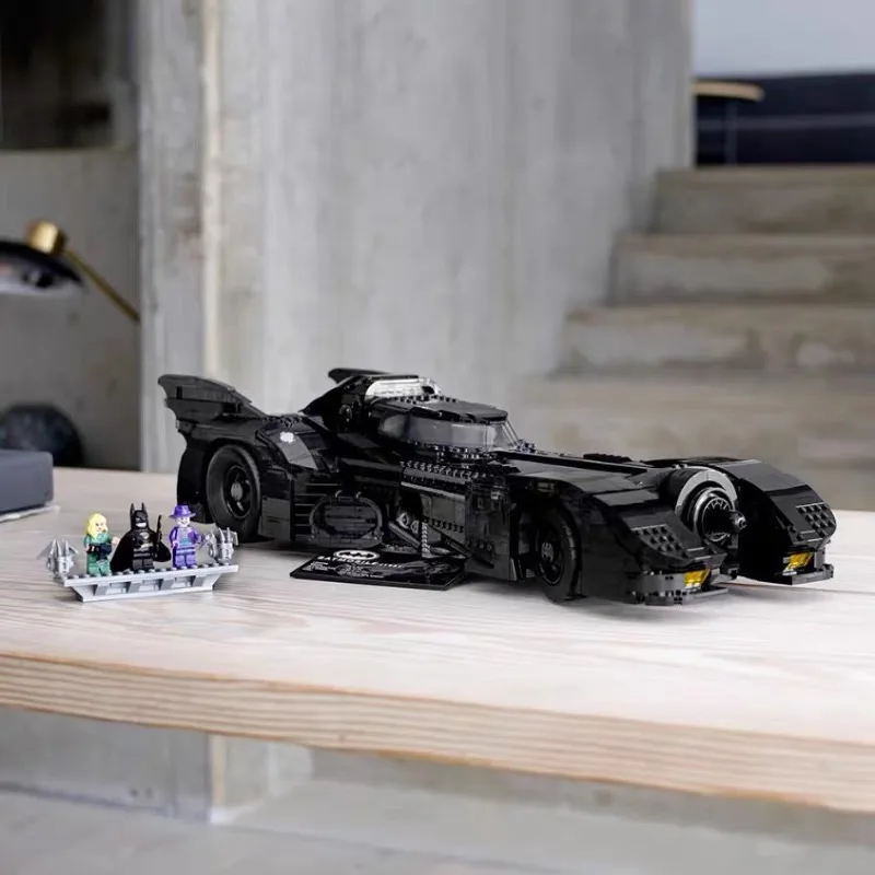 Batmaned 1989 Batmobile 3472 Шт Военный светильник строительный блок транспортного средства