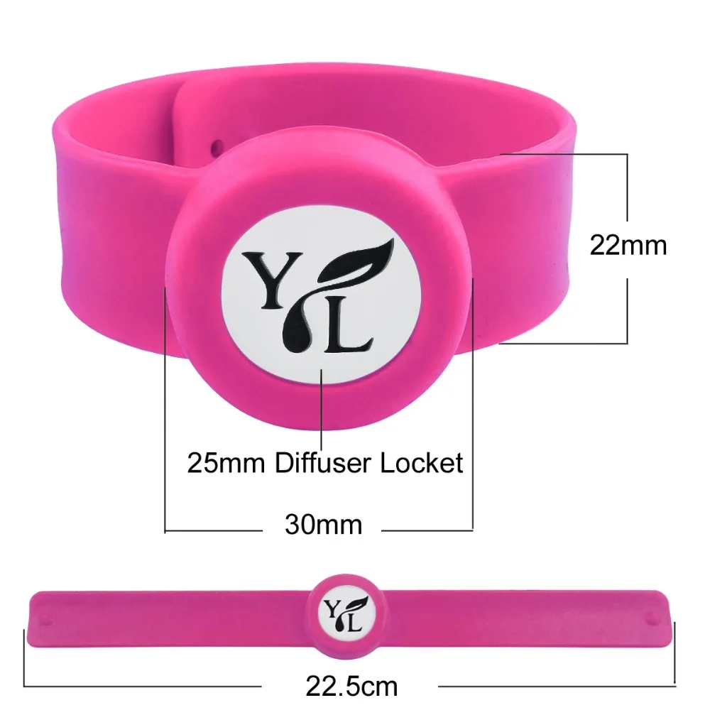 ZP-BS906-4 Silicone Diffuser Locket Bracelet-1