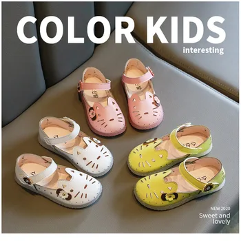 

Girls Sandals for Summer New Style Children Princess Shoes With Hello Kitty Cut-Outs Shoes Breathable and Comfortable Sandals