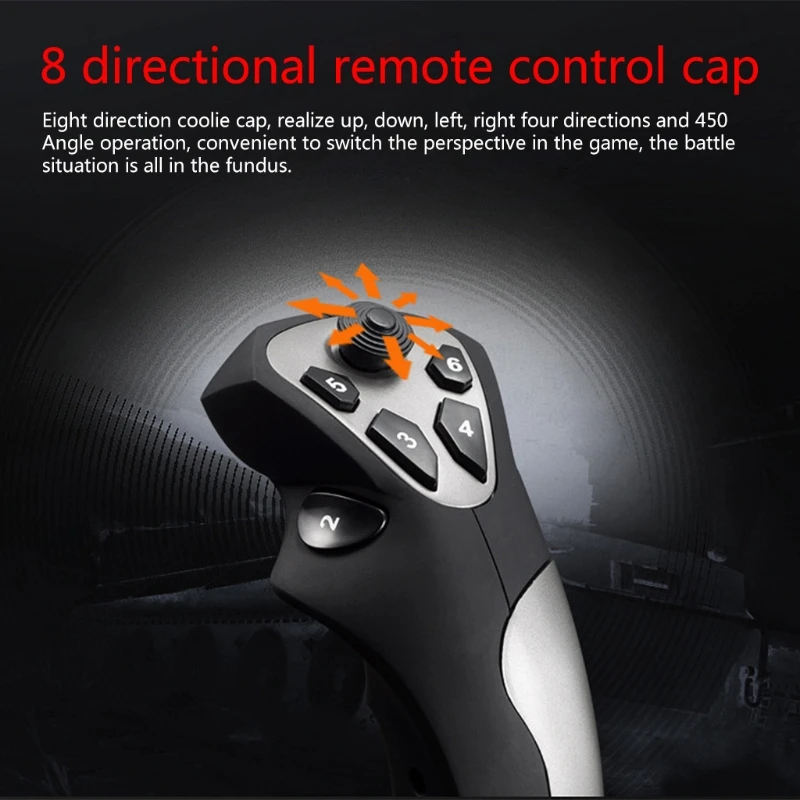 1Pc PXN-2113 Flight Joystick Has 12 Programmable Buttons And Vibration Function Suitable For PC Windows XP/7/8/10 System