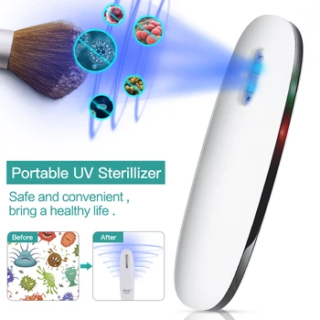 

Portable Deep UV Sterilizer Mini Rechargeable Ultraviolet Sterilizer Handheld Baby Bottle Tableware Sterilizer Lamp Fresh Air