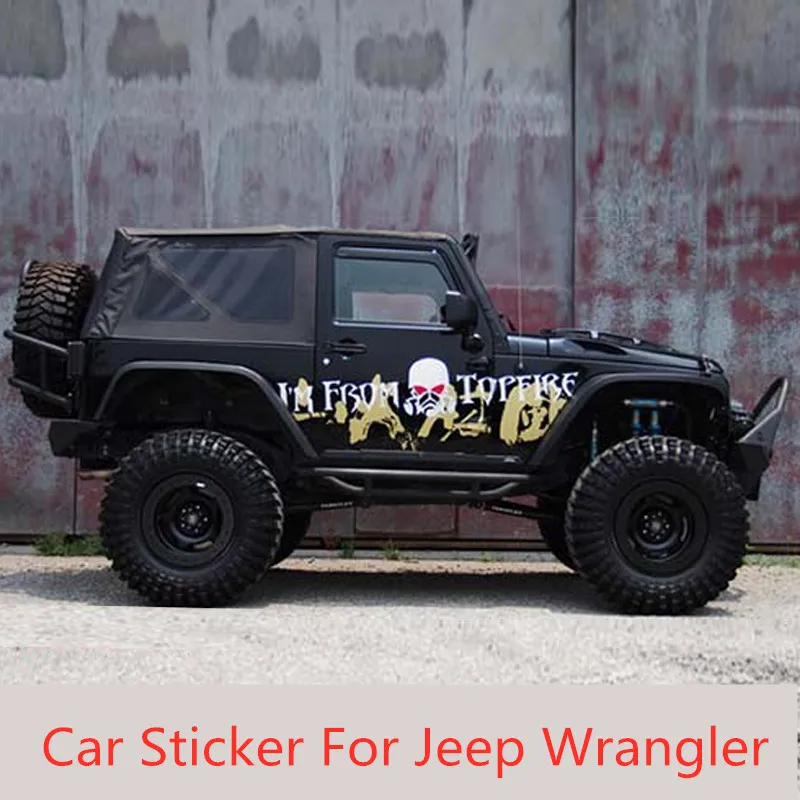 Автомобильная наклейка для Jeep Wrangler дверь Внешнее украшение Модифицированная