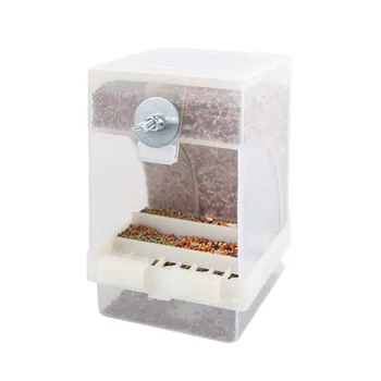 

Automatic Pet Bird Feeder Pet Bird Automatic Feeders Automatic Parrot Hanging Double Grid Screw Low Drawer Feeder