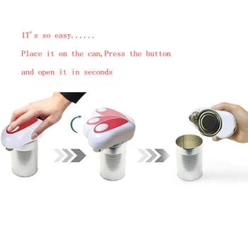 

One Touch Electric Can Opener No Sharp Edge, Food-Safe Can Opener Gifts