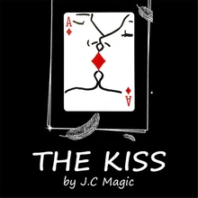 O beijo por j.c truques mágicos perto de rua palco cartão magia adereços visuais romântico cartão de poker magie mágicos ilusão truque