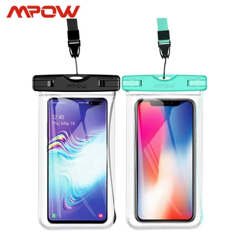 

Mpow IPX8 TPU Case Transparent Waterproof Pouch Universal Bag For Phone Screen Under 6.5inch For iPhone Xs Max Xs Xr Samsung S10