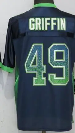 Мужские взрослые 58 Smith 55 Chubb 3 Rosen 14 Darnold 55 Vander esch 20 Penny 49 Griffin Drift Модные Джерси - Цвет: For men