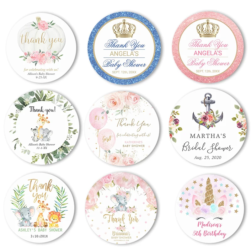 Personalized%20Baby%20Shower%20Thank%20You%20Favor%20Stickers,1.5~3%20Inch%20Waterproof%20Round%20Sticker,%20Labels%20for%20Children's%20Birthday%20Party%20-%20Image%208