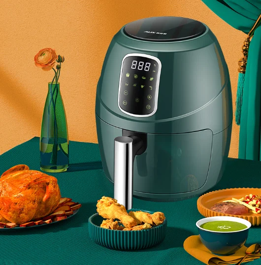 Intelligent timing fast large capacity home non-stick filter basket oil-free low fat oven fryer J06