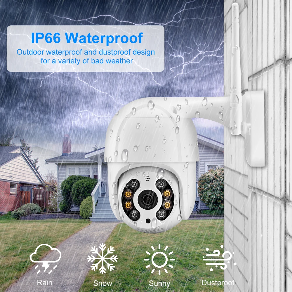 1080P супер мини Wifi PTZ камера 4X цифровой зум DIY сигнализация Голосовая скорость