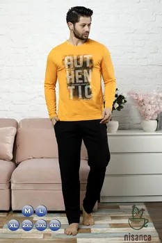 

Man 'S Pajama Set - High Quality - Sleeper - Pyjama - 100% Cotton - Non-Sweating Fabric - Gift -Birthday Present - Made in Turkey