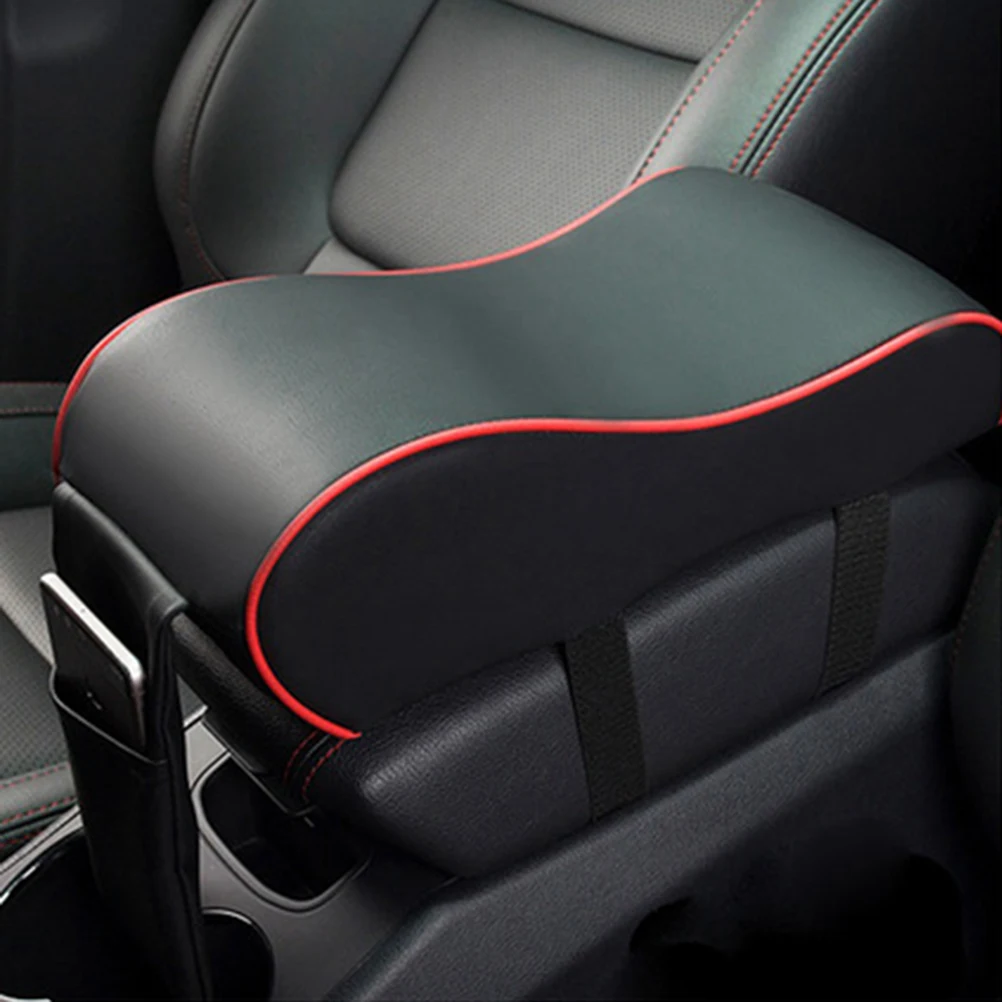 1pc Soft Leather Universal Car Armrest Pad Auto Armrests Center Console Cushion Covers Rest Pillow Mat | Автомобили и мотоциклы