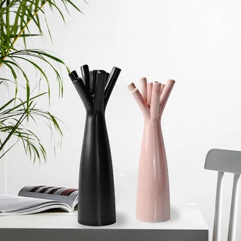 

Creative Ceramic Tabletop Vase Home Decoration Nordic Style Interior Home Decor Accessories for Living Room Bedroom Figurines