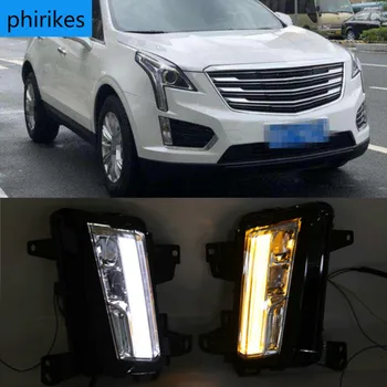 

For Cadillac XT5 2016-2020 Dynamic Turn Signal Waterproof Car DRL 12V LED Daytime Running Light Fog Lamp Decoration