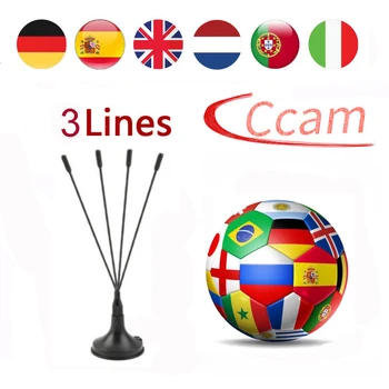 

Newest 3Year cccam 3lines for Europe spain Germany Italy Satellite tv Receiver lines WIFI FULL HD DVB-S2 Support USB Wifi dongle