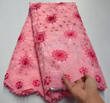 

Hot selling onion embroidery African lace fabrics with beaded french cotton lace fabric Swiss voile lace in Switzerland PSA21-1