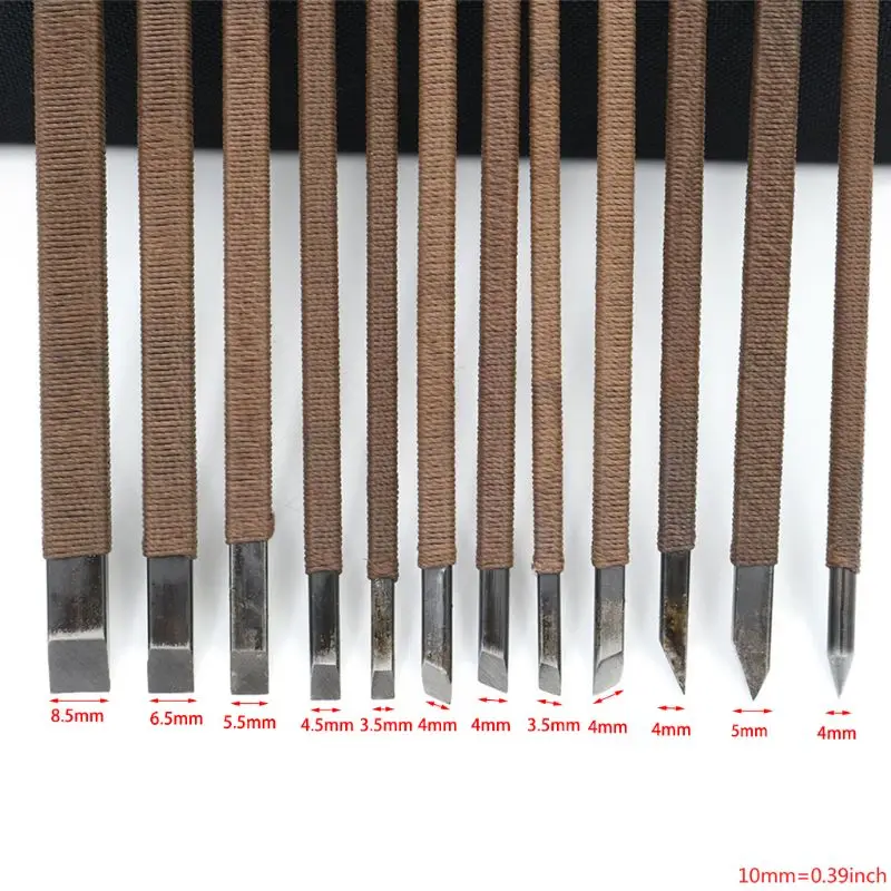 Stone Carving Tool Kits 18pcs Manganese Steel Hand Engraving Knife Carving Stone Carving Tool Kits 18pcs Manganese Steel Hand Engraving Knife Carving