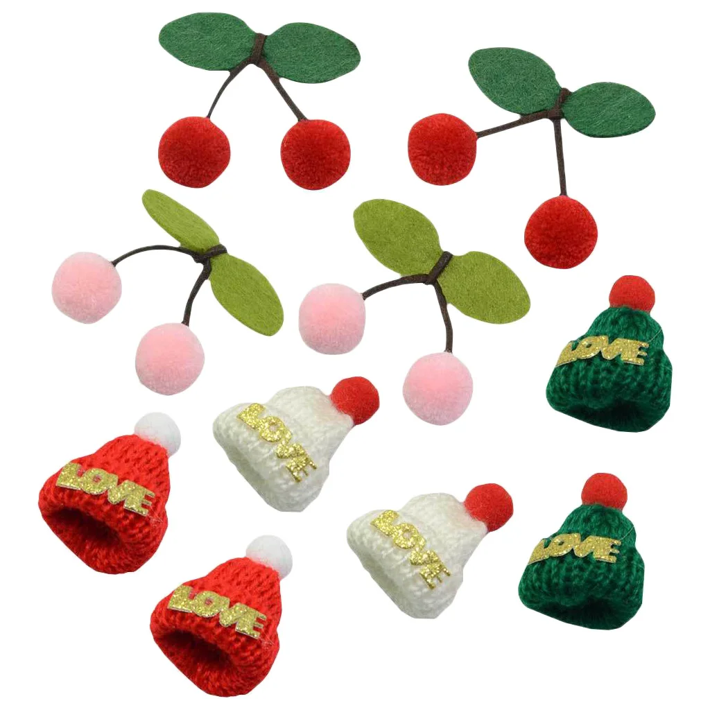 10pc Mixed Cherry Flatback Button Embellishment Scrapbooking DIY Phone Craft