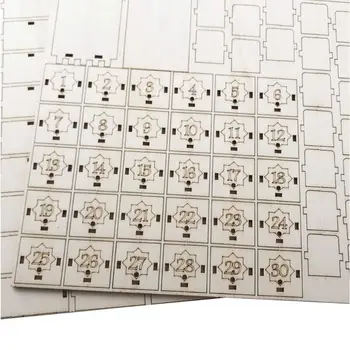 

Eid Mubarak Countdown Calendar DIY Wood Ramadan Decoration H4GD