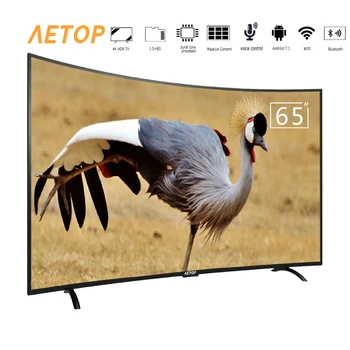 

free shipping -big size curved screen tv Ultra HD android television smart tv led with bluetooth