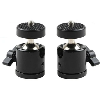 

2PCS 1/4 inch Mini Tripod Ball Head Bracket Holder Mount Ballhead for DSLR Camera