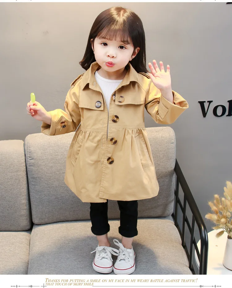 В году, весенне-осеннее Новое Стильное модное однобортное пальто в Корейском стиле с отложным воротником Универсальный однотонный цвет