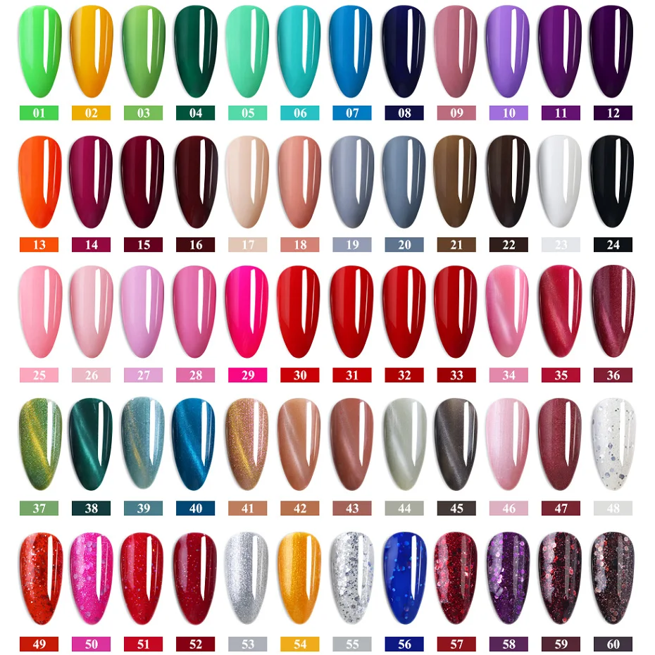 UV LED Lamp Nail Set for Gel Polish Dryer Base Top Coat Soak Off Nail File Brush Remover Nail Tools Glitter Manicure Kit 5