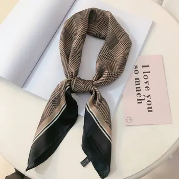 

2020 New Silk Scarf Square Women Fashion Work Neckerchife Spring Summer Decorative Scarves 70*70cm Small Scarfs Gift For Lady