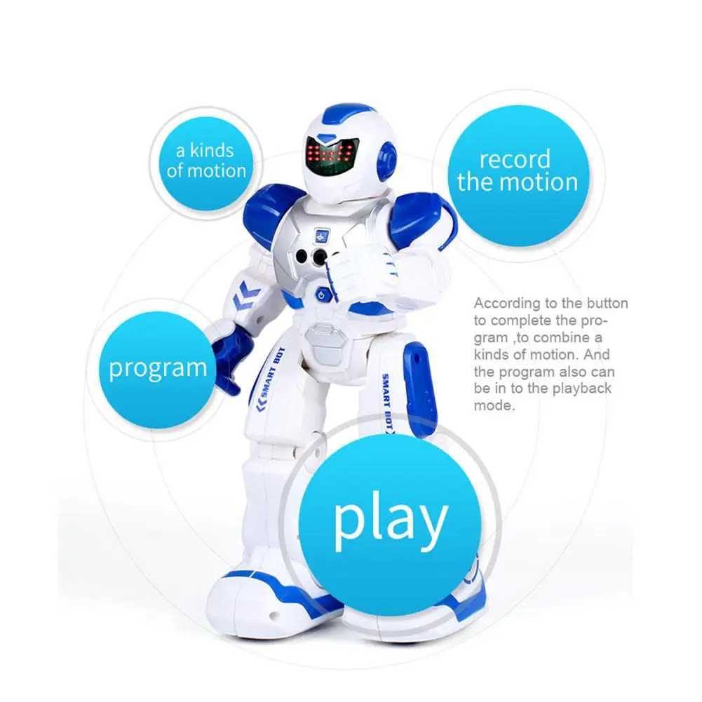 Kuulee Robot Electric Remote Control Intelligent Robot Early Education Robot Children Toys Christmas Gifts 70-80 minutes