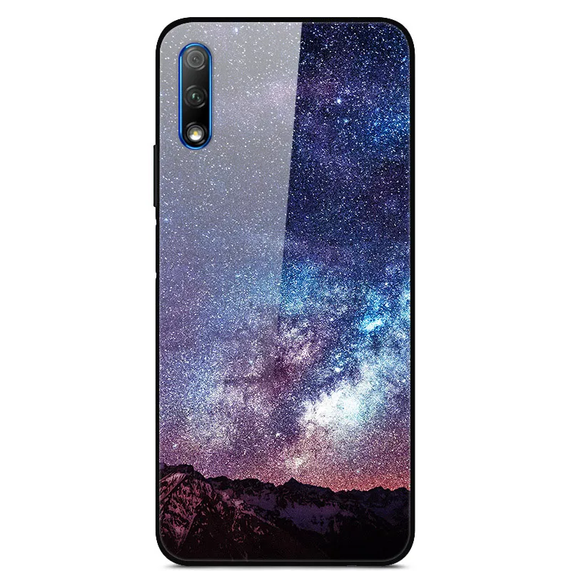 Роскошный чехол для huawei Honor 9X, чехол из закаленного стекла, силиконовый чехол для телефона huawei Honor 9X X9 9 X, чехол s для Honor 9X - Цвет: 51