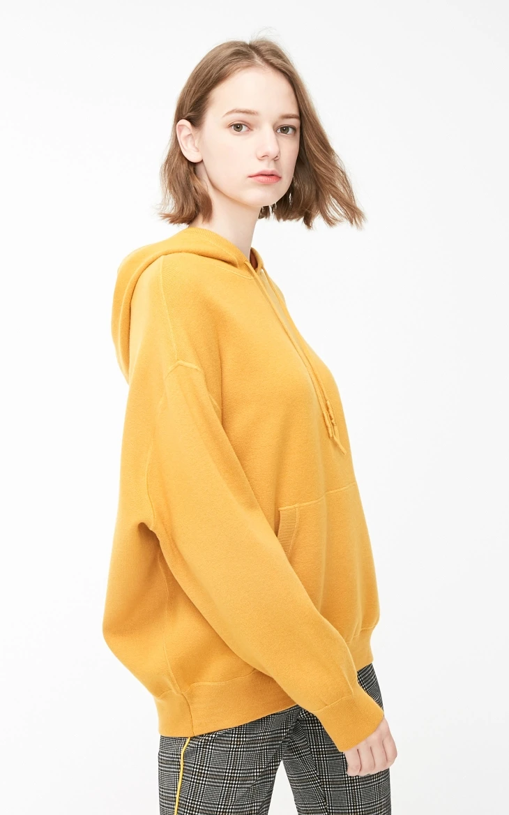 Vero Moda женский свитер свободного кроя с капюшоном с открытыми плечами вязаный Топ | 319113535