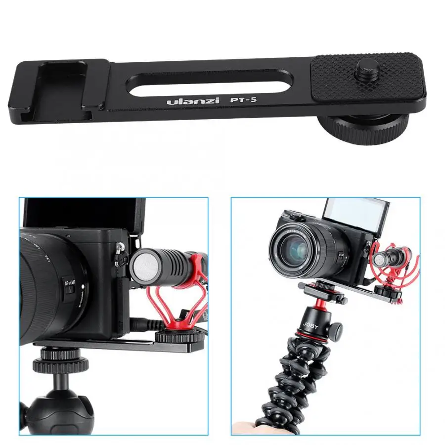 ULANZI PT-5 Vlogging крепление для микрофона Штатив Адаптер кронштейн Подставка для SONY A6400 A6500 A6300 камера для Canon G7X II Vlog gear