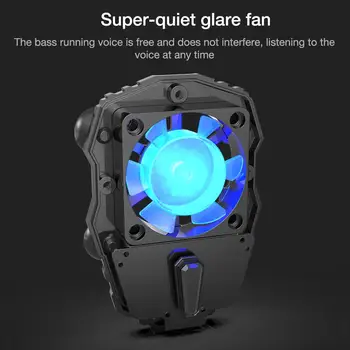 

Mobile Phone Radiator for PUGB Gaming Cold Fan Wind Handle Fan Mobile Phone Cooler Controller LED Light Cooling Fans Drop Shippi
