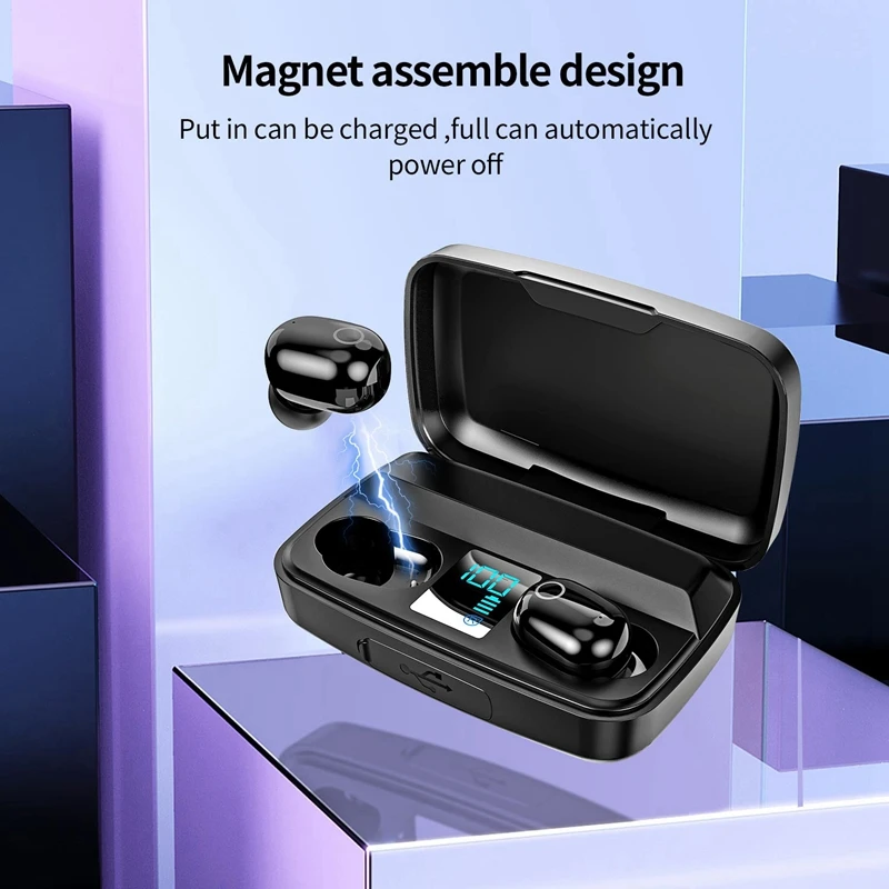 Bluetooth Earphone Wireless Bluetooth Headset TWS Noise Reduction Wireless Bluetooth Headset for Apple Android