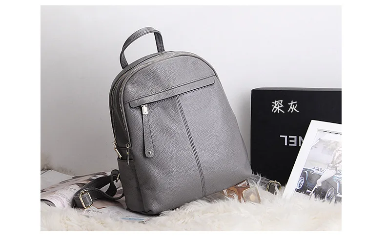 most stylish backpacks ZENCY 9 Color Fashion Soft Genuine Cow Leather Women Ladies Girls Backpack Top Layer Cowhide School Bag Female Knapsack Rucksack stylish rucksack