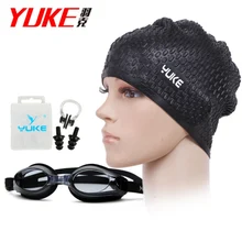Swim Goggles And Cap Set 4 In 1 Lenses Clear Anti-Fog Swimming Goggles Waterproof For Men And Women