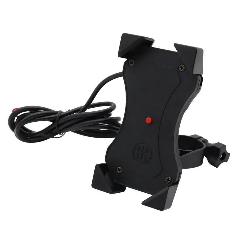 Держатель для телефона мотоцикла с 5V 2A USB зарядным устройством руль мотоцикла зеркало заднего вида Кронштейн Поддержка Подставка для 3,5-6 дюймов Sm
